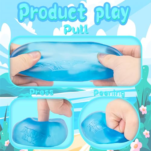 Image of Stress Sugar Ball Cube- Squishy Fidget Toys Stress Cube for Anxiety Stress Relief,High Density Gel Filled, Calming Toys for Kids Adults