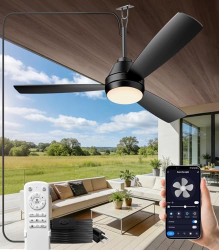 aetherlume 42 inch outdoor ceilling fan,plug-in ceiling fan light with