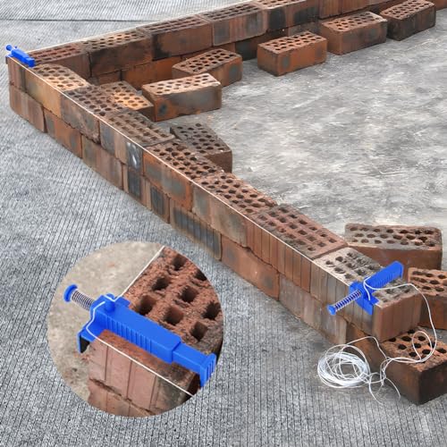 Atyhao 2PCS Brick Liner Runner Wire Drawer Bricklaying Tool Leveling Measuring Tool Engineering Accessory Masonry Tools(#1) - Image 6