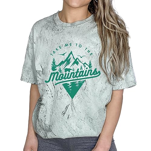 Take me to the mountain camping, hiking mountain T Shirt Unisex T-Shirt Casual Top Graphic Tee Short Sleeve Shirt Cute women tee White3