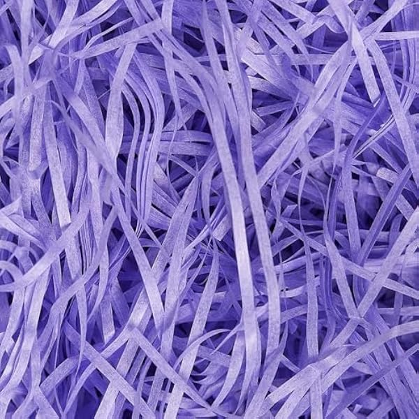 500g Purple Shredded Tissue Paper for Gift Boxes & Hampers, Soft Hamper Filling and Packaging Filler, Shreds Stuffing Paper Suitable Party Baby Shower Graduation Housewarming ect
