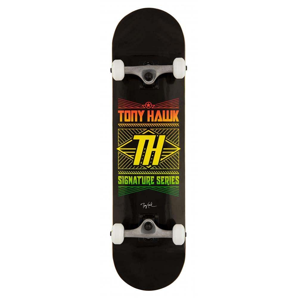 Tony Hawk Skateboards SS 180+ Complete Skateboard Stacked Logo Black 8'' Wide