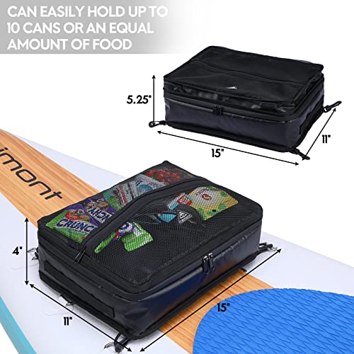 Haimont Paddle Board Accessories Cooler Sup Deck Cooler Bag For Stand-Up Paddleboard, Waterproof (Black, 10 Can) #TOP5