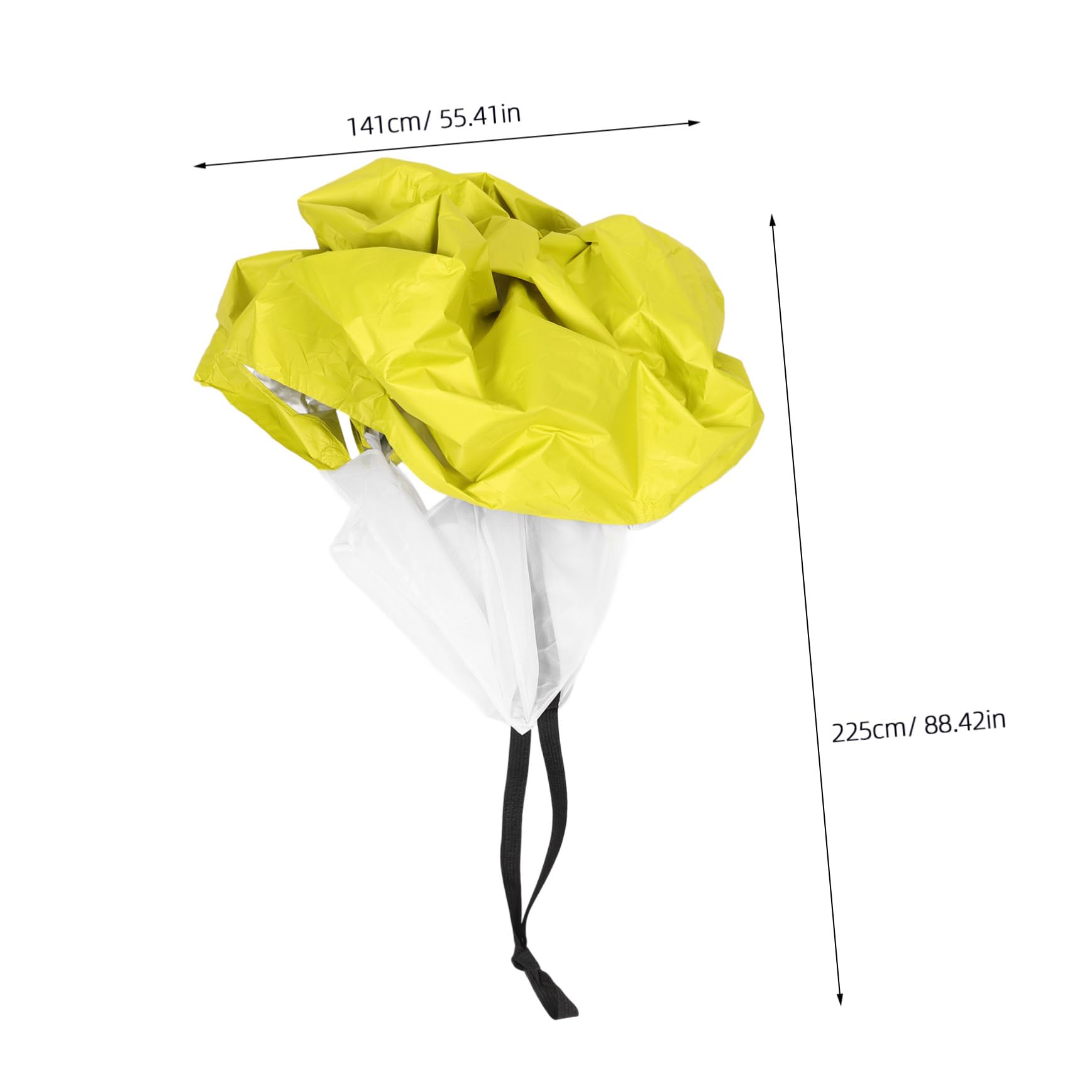 POPETPOP Paracaídas De Arrastre para Entrenamiento De Velocidad para Correr para Entrenamiento De Velocidad para Ejercicios De para Fútbol ​​Tela Oxford 210D Amarilla