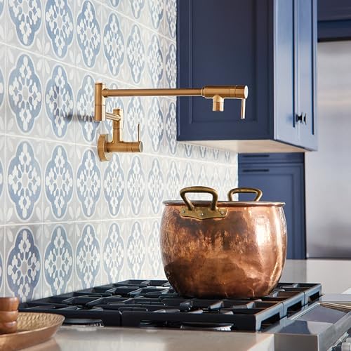 Moen S665BG Wall-Mount Pot Filler, Brushed Gold - image 2