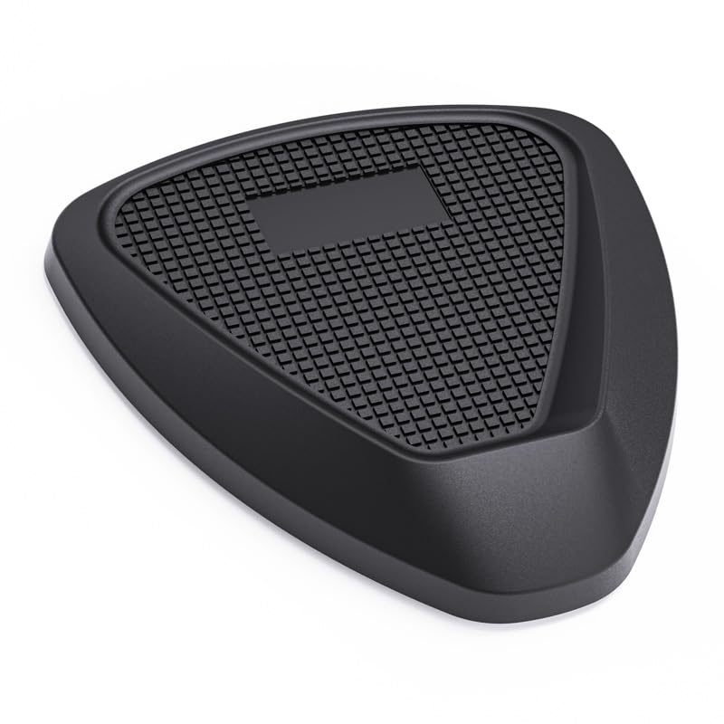 LLIDFONK Universal Motorcycle Kickstand Pad Plate- Heavy Duty Anti-Sinking Kickstand Support Plate for Soft Ground Grass Hot Pavement - Outdoor Parking Essential Safety Accessory - Black (1)