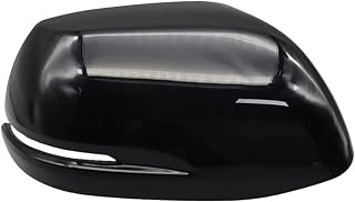 Rearview Mirror Cover Cap Compatible For Honda CRV CR-V 2012 2013 2014 2015 2016 Wing Mirror Shell Housing Rear View Mirror With Color(Black RH)