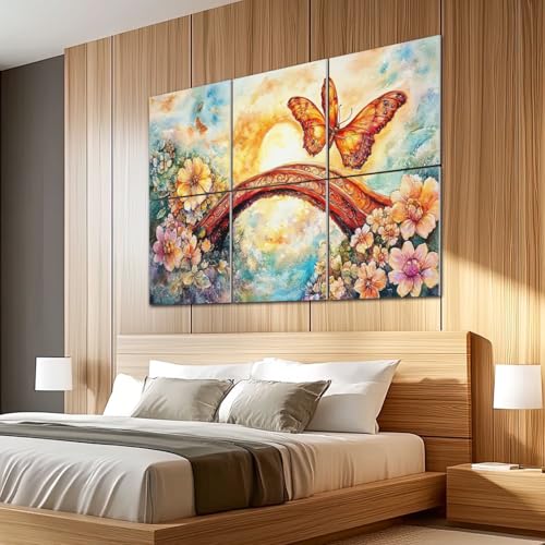 Paneles acústicos decorativos de 6 piezas VVLUXIDECO, 72"x48", absorbentes de sonido, autoadhesivos para estudio y oficina miniatura 5