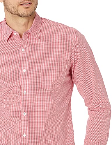 Image of Amazon Essentials Men's Regular-Fit Long-Sleeve Casual Poplin Shirt, Button Front, Business Casual, Collared