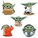 CYSJ 5 PCS Adornos de Star Wars Decoración de Pasteles,Star Wars Figura De Acción Bobble La Muñeca del Coche Interior Accesorios Adornos para Regalo de niños