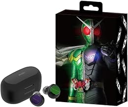 AVIOT TE-V1R-WCJ Kamen Rider W Collaboration Wireless Earbuds with Hybrid Dual Driver 2.0 | Supports LDAC | Up to 62 Hours Playback | Adaptive Hybrid Noise Cancellation | Wireless Charging Support |