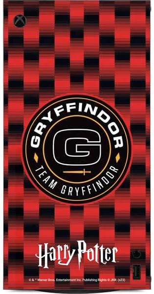 Skinit Decal Gaming Skin Compatible with Xbox Series X Digital Edition Console - Officially Licensed Wizarding Worlds Harry Potter Team Gryffindor Design