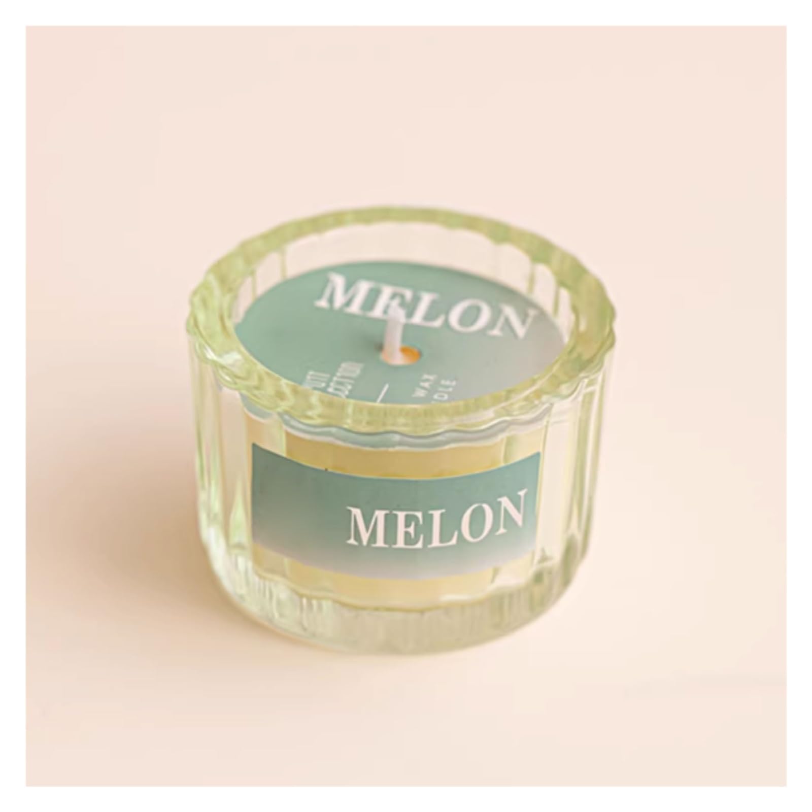 Candele in vetro realizzate con cera di soia e oli essenziali Candele moderne in barattolo cilindrico con candele profumate for donne e uomini(Groen)