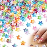 DC,CLISENCE 300pcs Flower Sequins for Crafts, Glitter Flowers Applique with Tiny Hole, Iridescent Sequin Flower Beads Sewing Spangles Embellishments for Wedding Party Decor Jewelry Making DIY Crafts