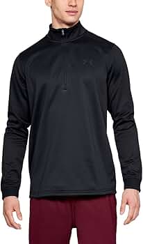 Amazon.com: Under Armour Men's Armour Fleece ½ Zip SM Black
