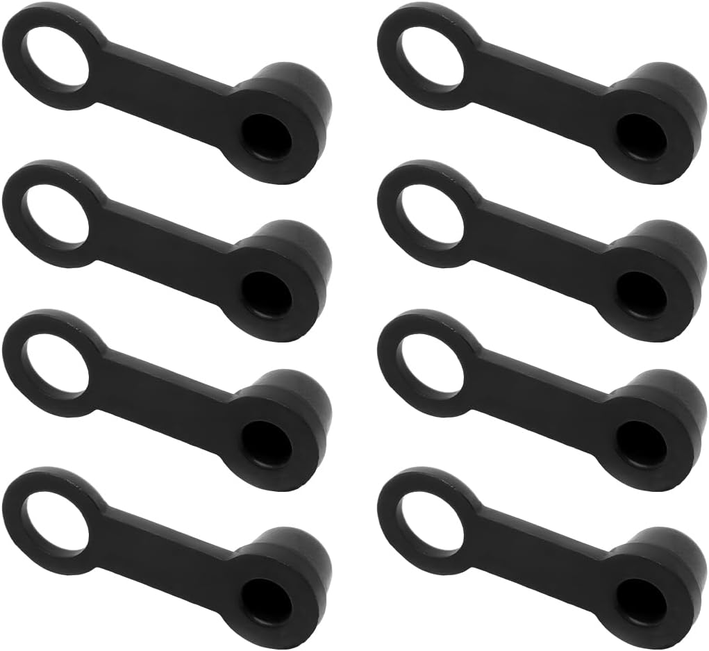 8PCS Rubber Brake Bleed Nipple, 8mm Brake Bleeder Screw Grease Zerk Fitting Cover, Automotive Brake Caliper Nipple Caps Dust Cover Replacement for Car Motorycle Bicycle
