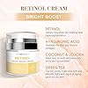 Emieline Retinol Cream for Face, Face Moisturizer with Hyaluronic Acid and Collagen, Day and Night Cream, Anti Aging Cream for Face & Neck, Hydrating, Firming, Reduces Wrinkles, Fine Lines Face Cream