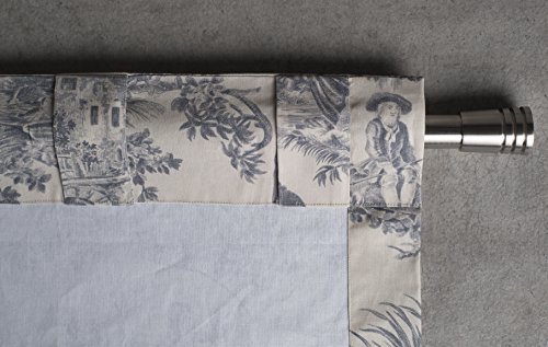 Maison D' Hermine Curtain 100% Cotton One Panel 50"X108" Light-Filtering Sheer, Easy Hanging With A Rod Pocket & Loop For Living Rooms Bedrooms Offices, The Miller - Paloma Grey - Spring/Summer #TOP5