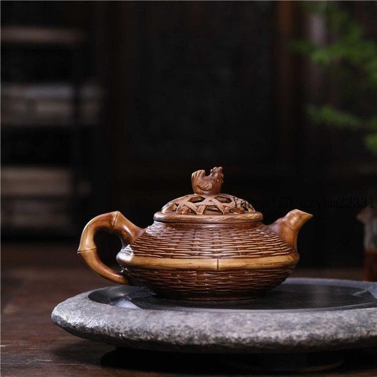 紫砂壷 報春笑櫻竹節壺 茶壺 茶道具 煎茶器 工芸品 紫砂壷 茶道具 茶壺