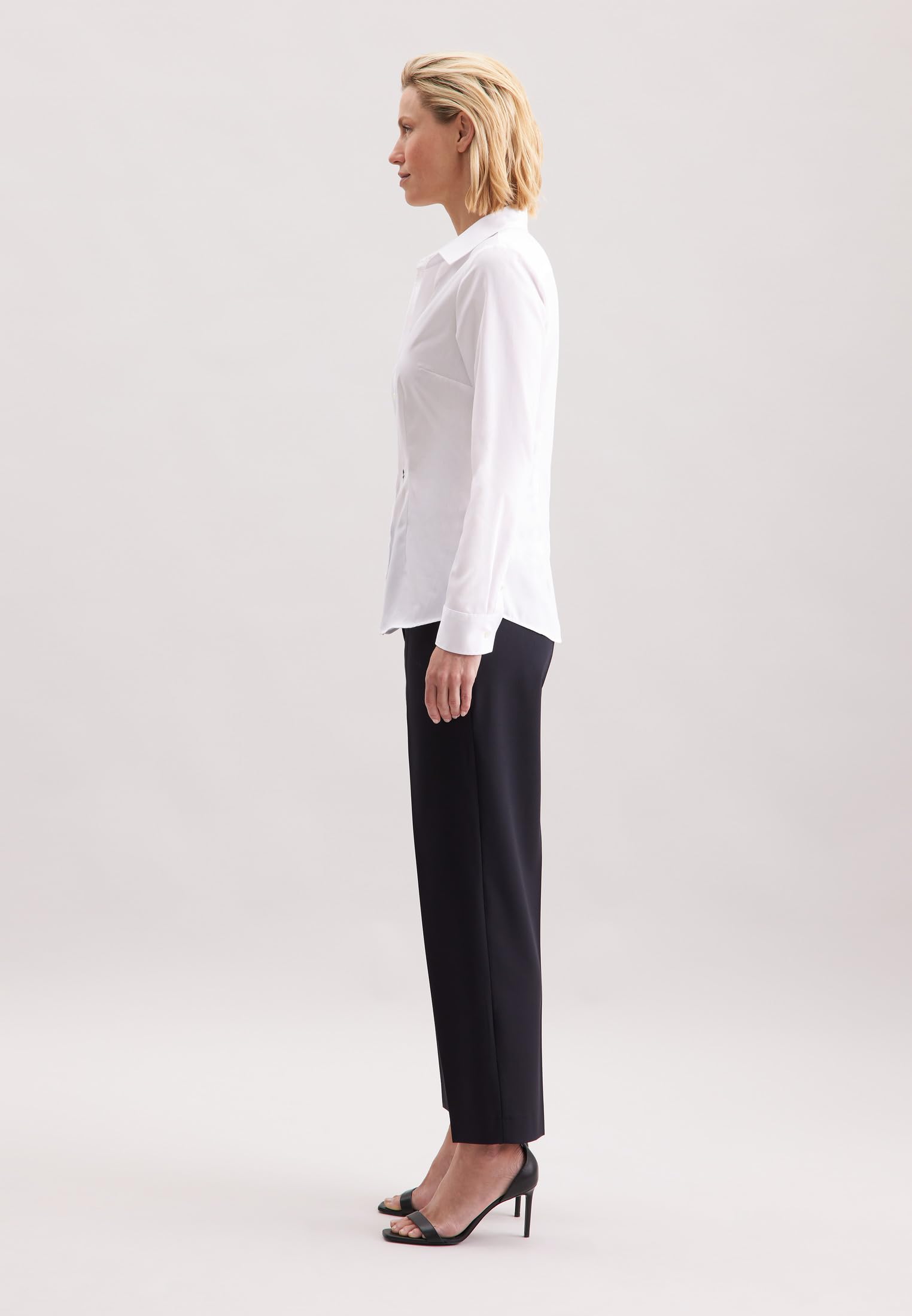 Seidensticker Damen Women Slim Longsleeve Cotton Bluse (1er Pack)