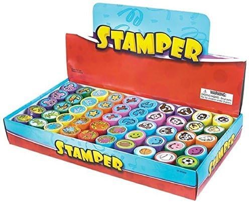 Rhode Island Novelty 1.40" Plastic Stampers (50Pcs/Box) image 3