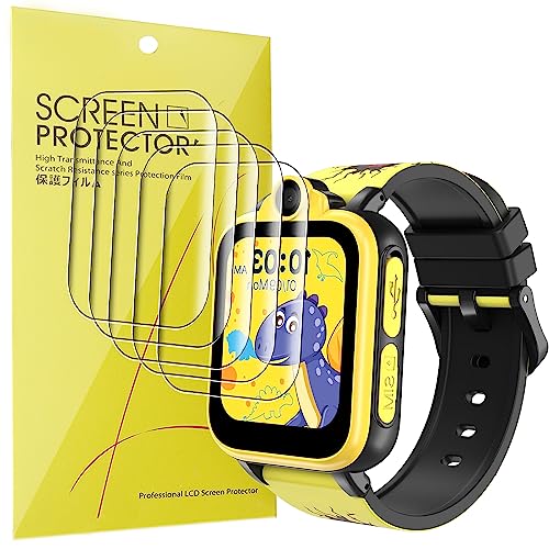 Blueshaweu 6 Pièces Protection Écran pour IOWODO XT23 1,69 Pouces Enfants Montre - sans Bulles Haute Définition Qualité Supérieure Transparent Doux TPU Film Protection (6 packs)