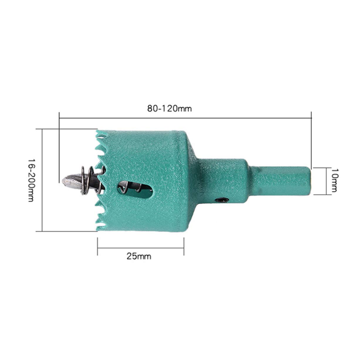 RanDal 10Pcs 16-40Mm Green M42 Hss Hole Saw Cutter Tooth Metal Cutter Set Abridor Brocas