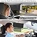 ZDDGNN Polarized Car Sun Visor Extender, Upgraded Polarized Visor Extender Sun Blocker UV400, Universal Visor Extension for Car, Adjustable Sun Visor, Glare, UV Protector-Black
