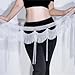 Women's Tassel Fringe Hip Scarf Waist Chain for Adult Belly Dancing Practice and Performance Accessories