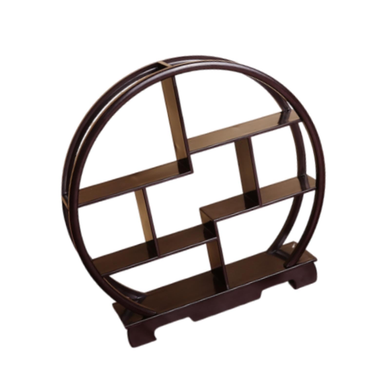 Estante de exhibición de postres de madera para cupcakes, soporte estable para almacenamiento de figuras, soporte de exhibición chino para mesa de restaurante de cupcakes, 11.8 x 11.8 pulgadas, marrón