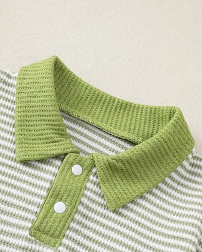 Rosibel Toddler Baby Boy Clothes Outfits Long Sleeve Stripes Sweatshirt and Pants Infant Fall Winter Sweatsuit Set3