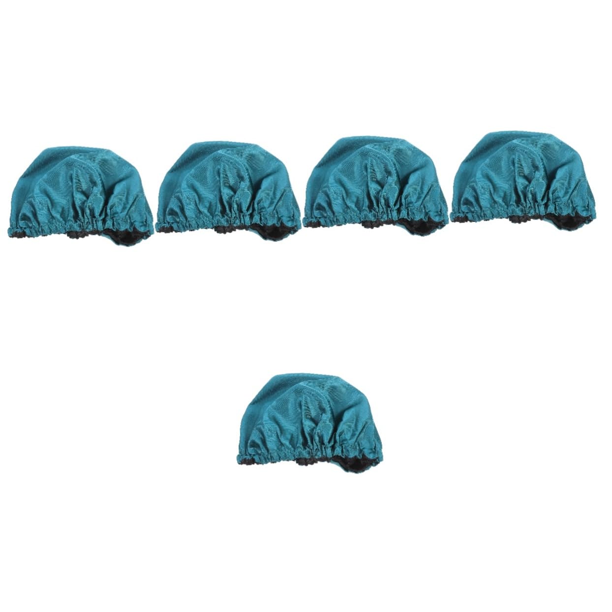 Beavorty 5 Gorros De Ducha Para Mujer Con Banda Elástica Reutilizables Para Cabello Rizado Cómodos Gorros De Baño Para Ducha.
