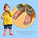 Ten Little Toddler Rain Boots for Boys & Girls, Kids Waterproof Boots - APMA-Approved, Lightweight, Flexible Rubber Kids Rain Boots with Enhanced Traction - Size 7, Yellow