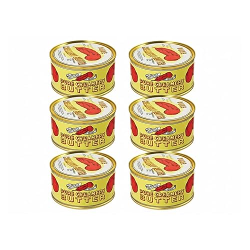 Red Feather Canned Butter Real Creamery Butter 6 Cans from New Zealand 100% pure no artificial colors or flavors Baking Supplies, Survival Food, Camping Meals with Safecastle Multipurpose Toolkit