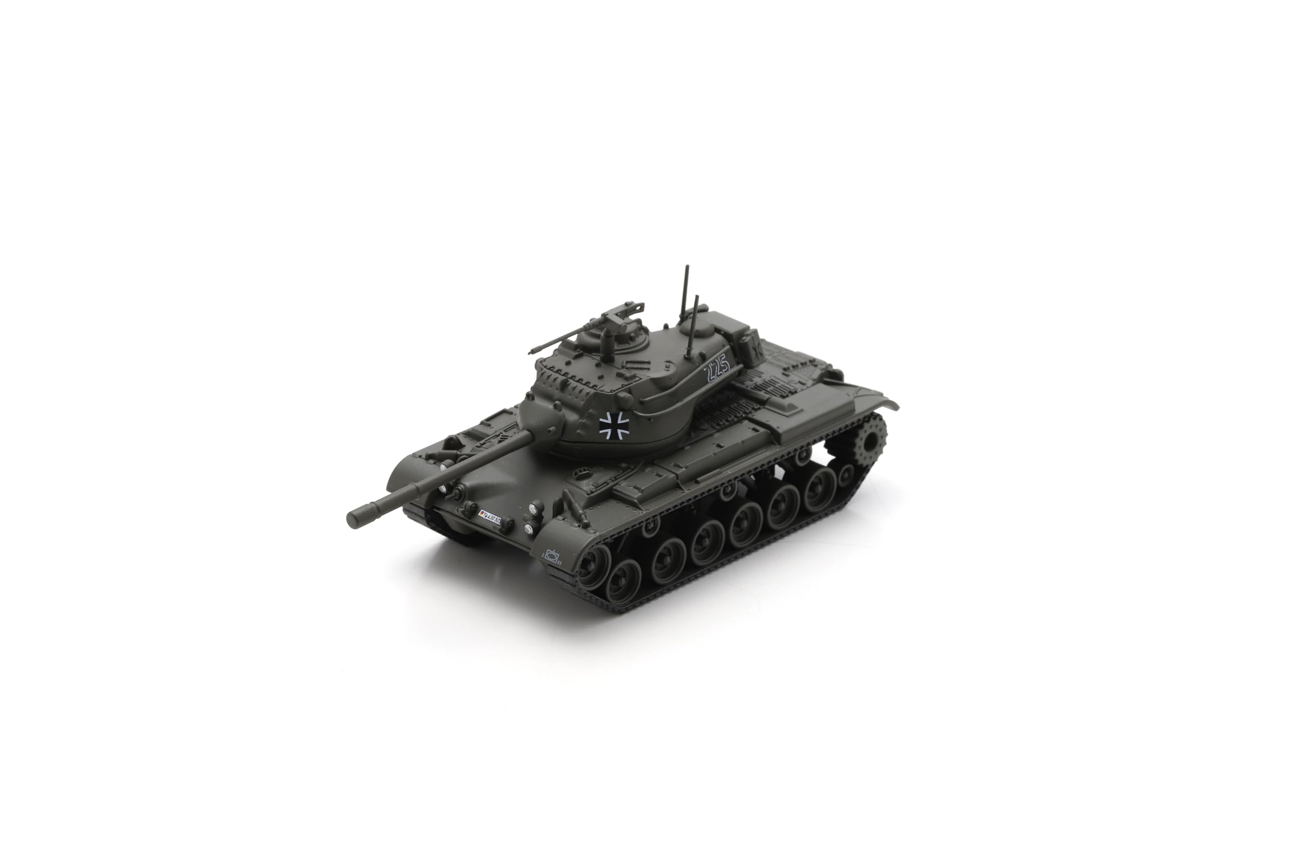 Schuco 1:87 BW KPz M47 Olive Green - 1:87 Scale Premium Diecast Model, 1:87 Car Model, Military, Collection Model, Diorama