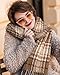 Avisky Winter Scarf for Women, Fashion Long Plaid Shawls Big Grid Winter Warm Lattice Large Scarf