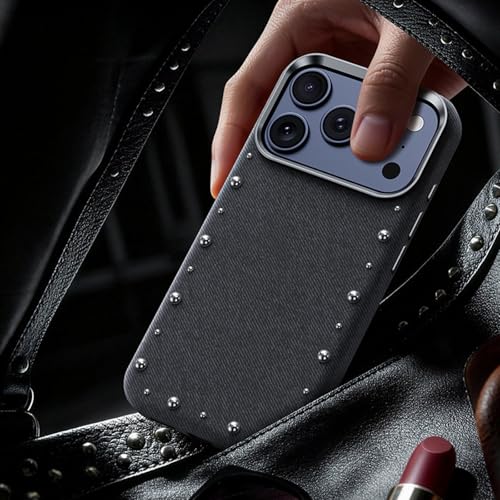 Protection caméra iPhone 17 Pro magnétique mince texture tissu