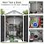 K Knowbody 6x8 FT Resin Storage Shed with Floor & Lockable Door