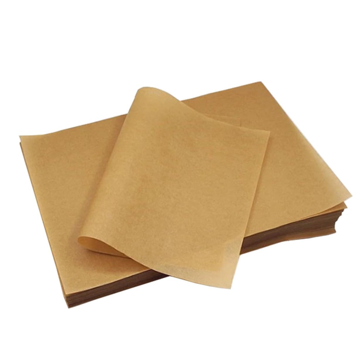 100 pièces Papier Cuisson Kraft Naturel Non Blanchies pour Barbecue Pâtisserie Cuisson Résistante Antidérapante Cuisine Sécurisée