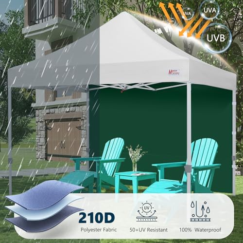 Image of MASTERCANOPY 10x10 Pop Up Canopy Sidewall Only 1-Pack Forest Green