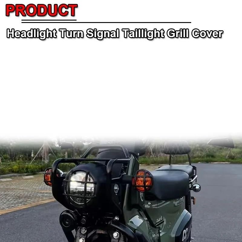 Schutzabdeckung Schutz Für Cr&oss Für Cub 110 Für CC110 Motorrad Zubehör Scheinwerfer Blinker Rücklicht Grill Abdeckung Kopf Lampe Schutz