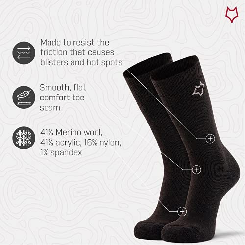 Fox River Wick Dry Tramper Merino Wool Crew Socks Medium Weight Men’s Hiking Sock with Moisture Wicking Fabric4