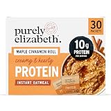 Purely Elizabeth Creamy & Hearty Protein Instant Oatmeal, Maple Cinnamon Roll, Vegan Friendly, Organic, Gluten Free & Non-GMO, 5 Count, 8.3 Ounce (Pack of 6)