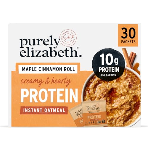 Purely Elizabeth Creamy & Hearty Protein Instant Oatmeal, Maple Cinnamon