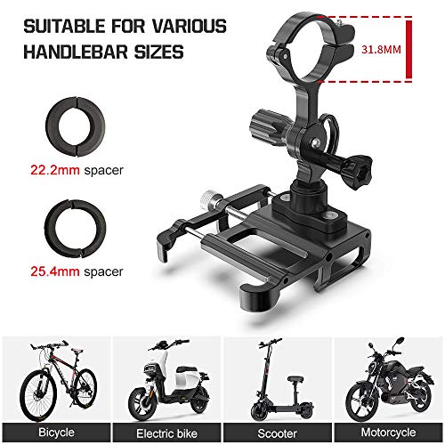 Soporte de teléfono para bicicleta Lixada ajustable antideslizante 7