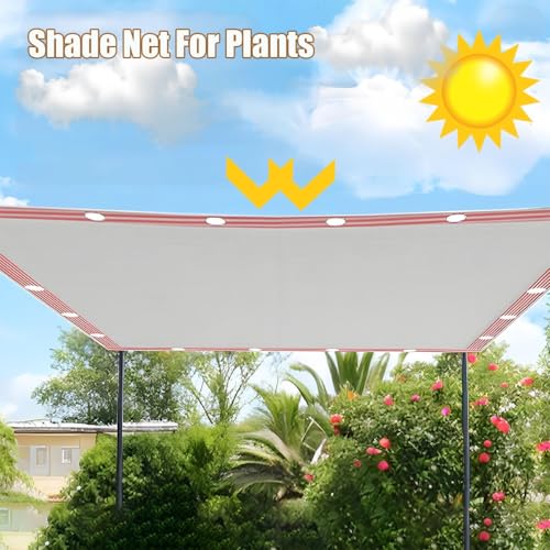 Filet d'ombrage rectangulaire 2x3m avec œillets pour jardin - 4