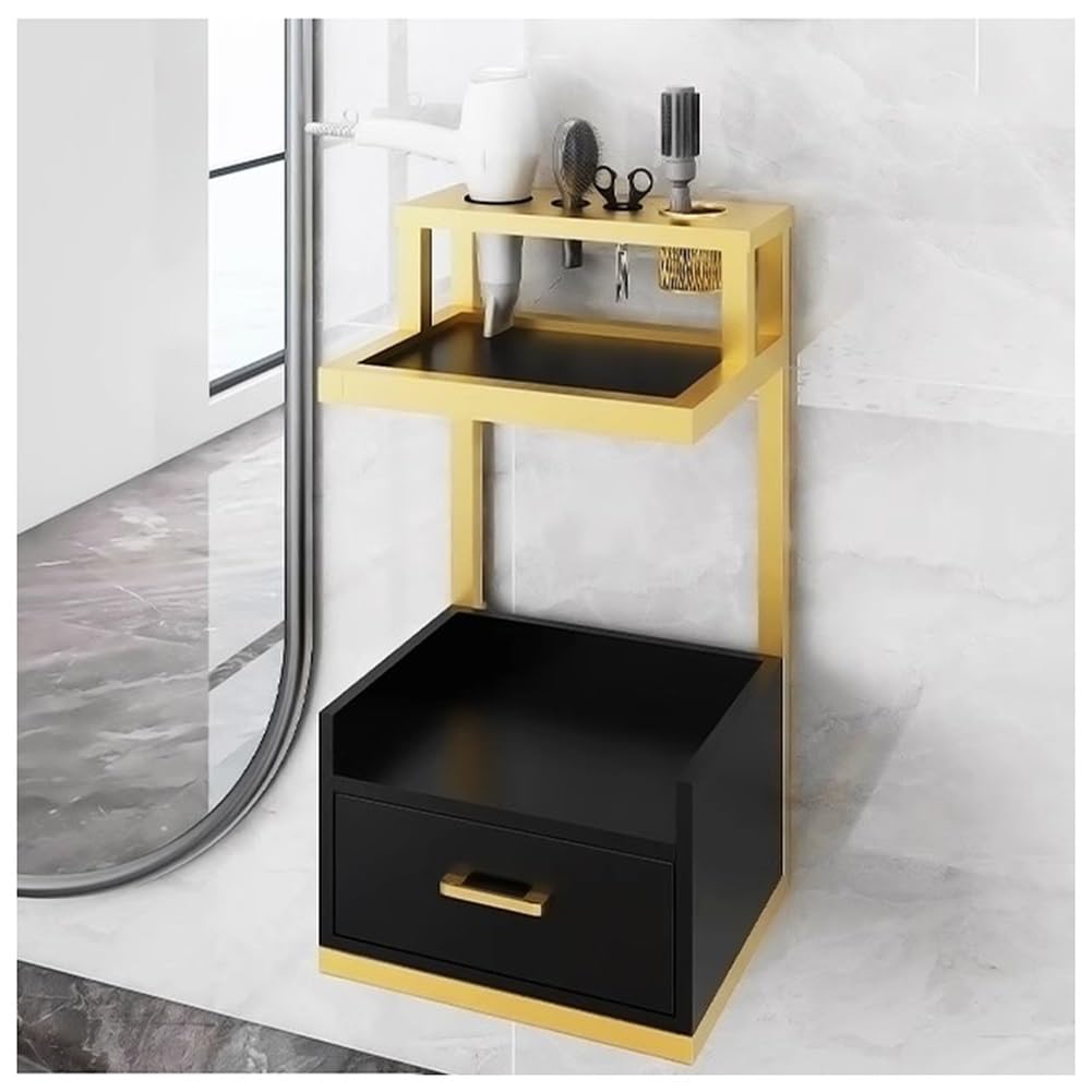 Mobile galleggiante da parete per attrezzature da salone, soluzione di archiviazione elegante per professionisti
