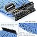 ONESIMUS Large Heavy-Duty Commercial Mop Head Replacement – Screw-On Wet Industrial Cotton Looped String Refill with Built-in Tough Polypropylene Bristle Brush for Floor Cleaning (Blue 2 Pack)