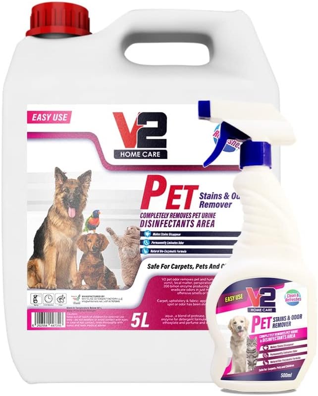 Pet Stains and Odor Remover 5L + Spray Bottle (1)
