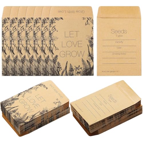 COYUN 100 Stück Samentütchen Mini Geschenktüten Klein Samentüten Flachbeutel Papiertüten zum Befüllen und Beschriften Kraftpapier COYUN 100 Stück Samentütchen Mini Geschenktüten Klein Samentüten Flachbeutel Papiertüten zum Befüllen und Beschriften Kraftpapier